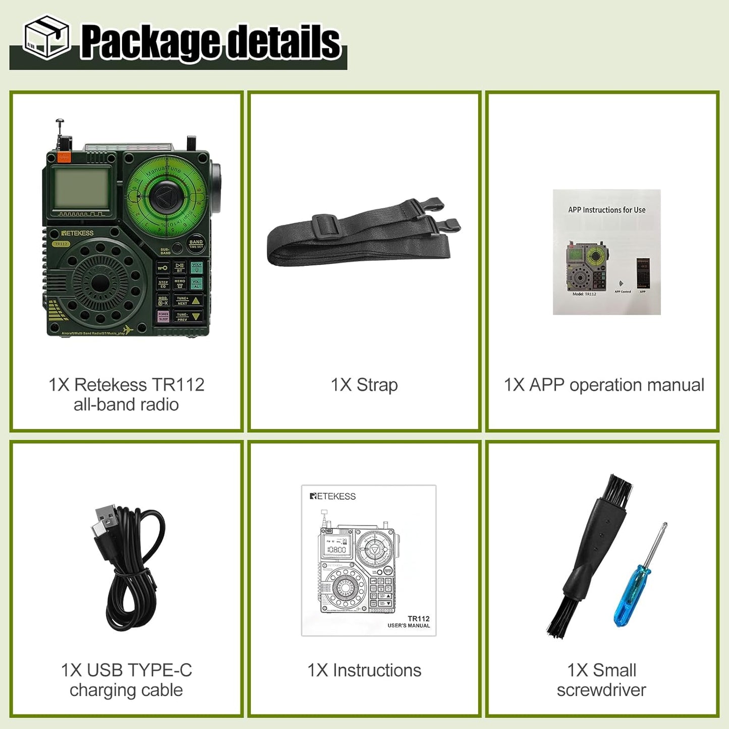 Retekess TR112 Shortwave Radio Receiver