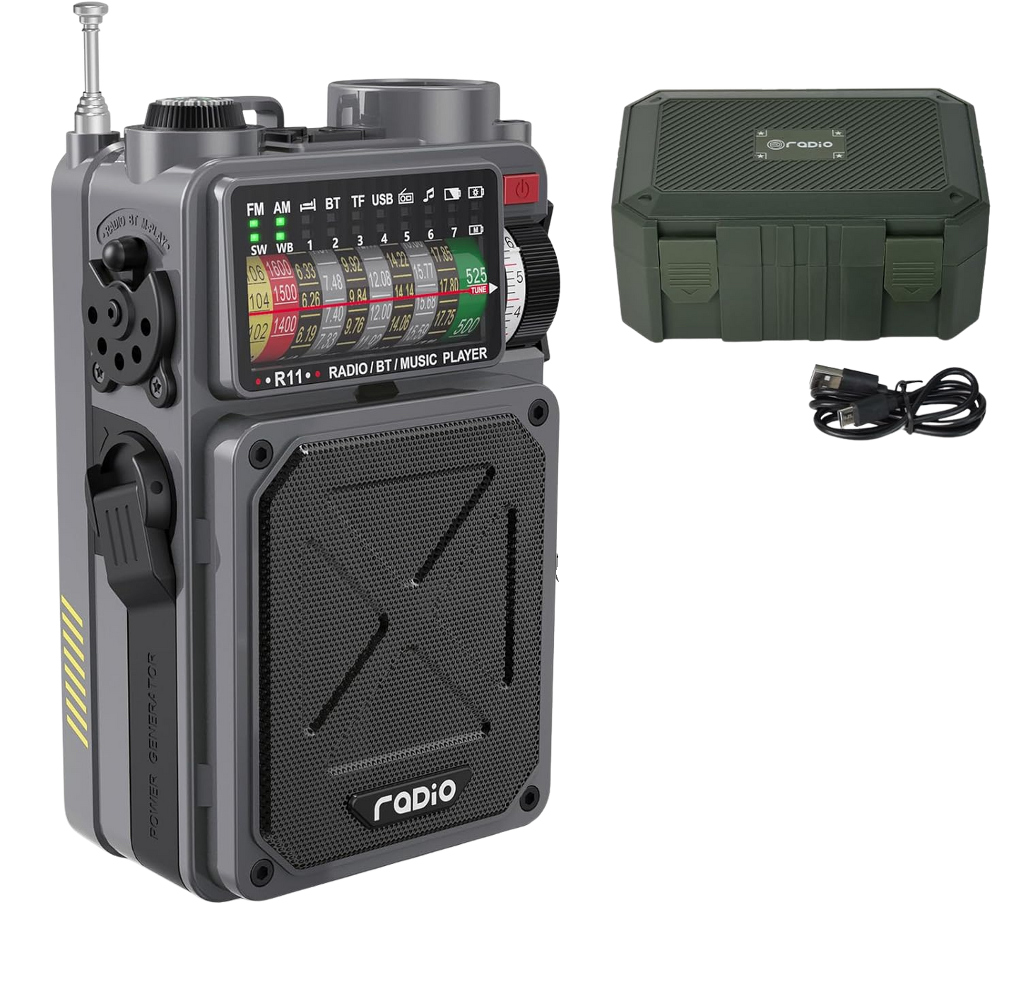 Emgykit 4000mAh AM/FM/WB/SW Shortwave Radio